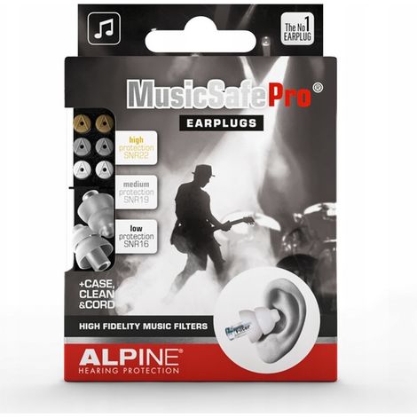 Tappi per le orecchie trasparenti Alpine Music Safe Pro (1/2)
