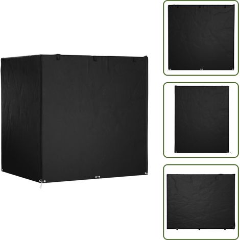 Abdeckung für Schaukelbank 12 Ösen 220x177x220 cm Polyethylen - Gartendecke - Sitzplatzschutz - Gartenmöbelüberdachung - Wetterfest - Sonnenschutz