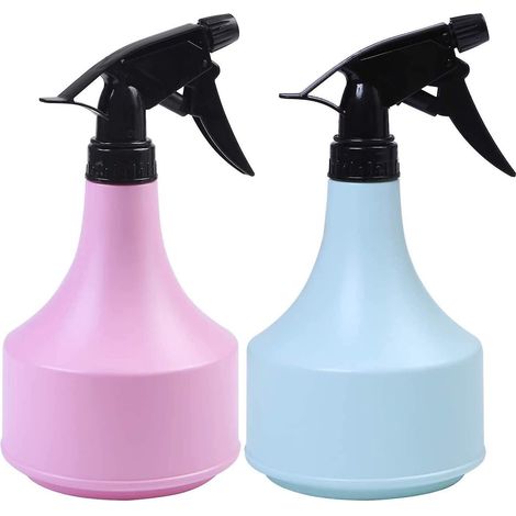 Set mit 2 x 600ml Sprühflaschen, Kunststoff-Sprühflasche mit Sprühkopf für Reinigung, Haushalt, Pflanzen, Gartenarbeit und Bewässerung (Pin) (1/5)