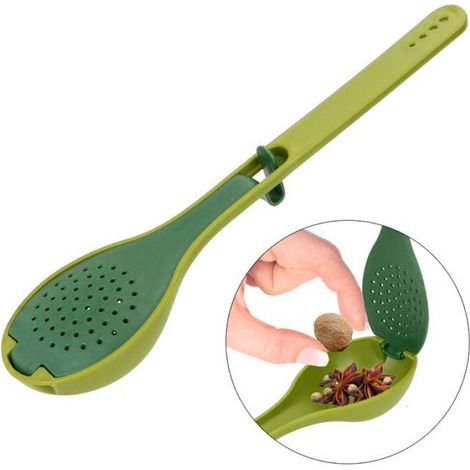 Cuillère En Bois - Long Manche - Pour Assaisonnement Soupe Et Filtrage - Lot De 1 (1/4)