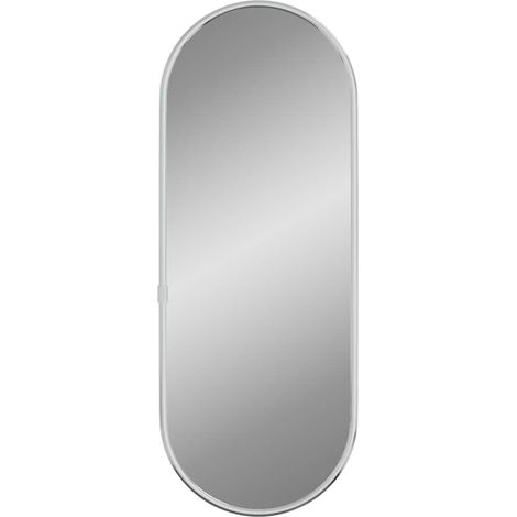 Maison Exclusive - Specchio da Parete Argento 40x15 cm Ovale (1/5)