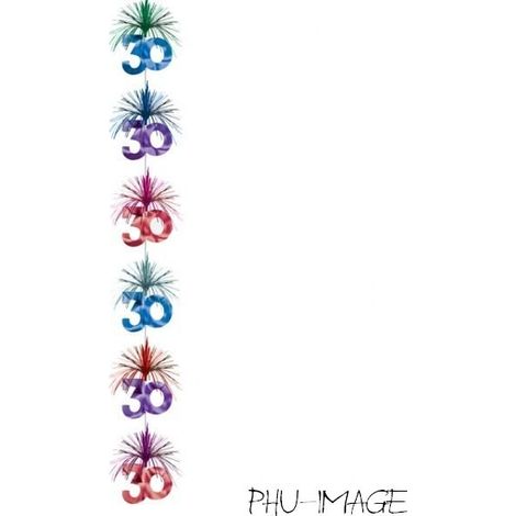 Decorazione verticale per il 30° compleanno, 213 cm, 1 pz.
