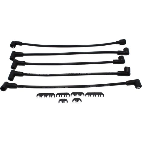 5 Pcs Ignition Wire Cable 8mm Black Silicone Spark Plug Lead Set Fits For Classic Mini GHT241