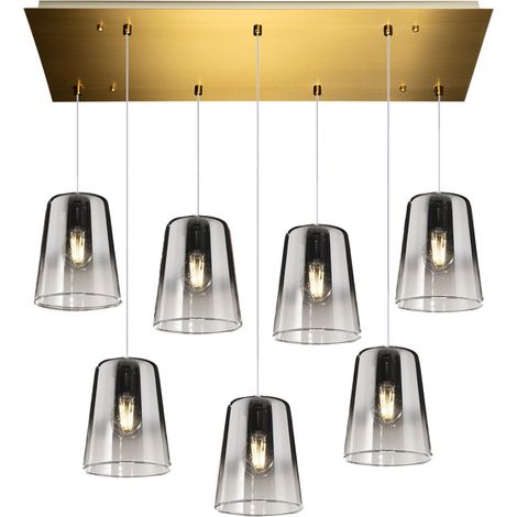 Lustre classique top light shaded 1164os s7 r cr e27 plafonnier led en verre coloré