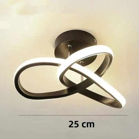 (Noir 25W) Applique murale LED moderne de style nordique pour couloir (1/5)