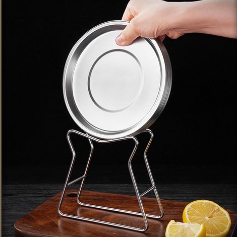 Ensemble ménager rond en acier inoxydable 304 pour assiettes, plats, bols à apéritifs et desserts. (1/5)