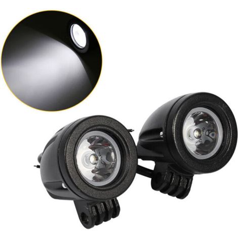 2 pièces de lampe de travail LED 10W haute puissance, lampe de brouillard, conduite hors route, moto,de DEBUNS