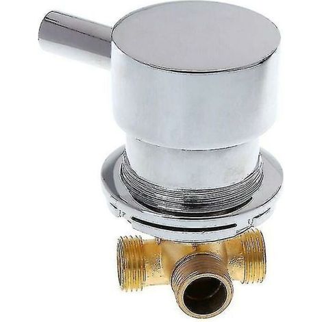 Mélangeur d'eau chaude et froide G1/2 ", mitigeur thermostatique, robinet deux entrées et une sortie pour salle de douche G2AB