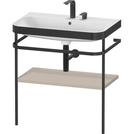 Set Duravit Happy D.2 Plus con soporte metálico, 775x490mm, 2