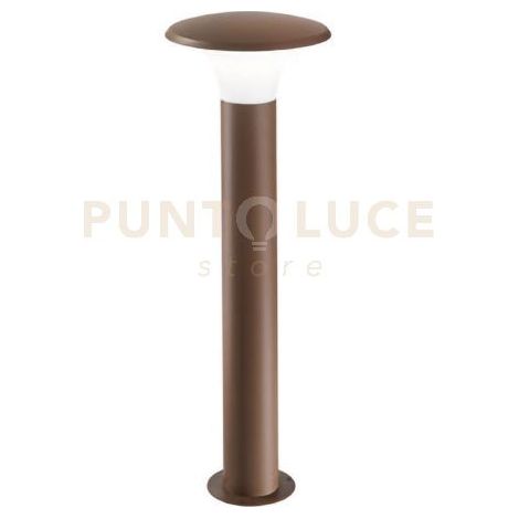 GES522- PALETTO IN ALLUMINIO RUGGINE 1 LUCE ATTACCO E27 IP44 H.75CM