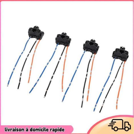 Faisceau de câblage de prises de phare H4 9003 HB2, connecteur adaptateur de prise de phare DC12 à 24V pour accessoires d'éclairage (1/4)