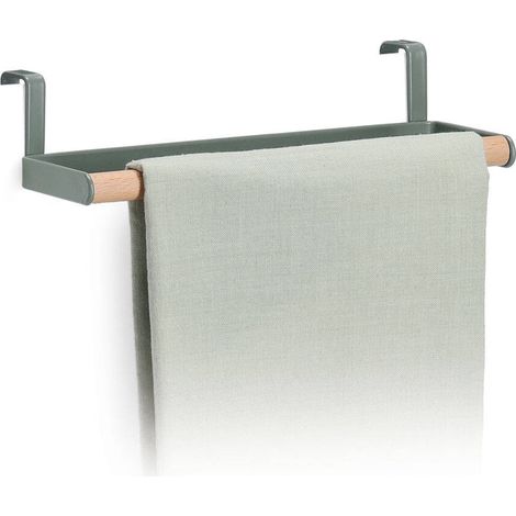 Produktbild von Papierhandtuchhalter Für Schranktüren – 22,9 X 7,6 X 5,1 Cm, Eisen+Holz, Verdickt, Zum Hängen Ohne Bohren