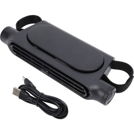 Ortviai Ventilateur de Siège Auto USB Sans Pale, 3 Vitesses Réglables, Orientation Ajustable, Silencieux – Noir (1/5)
