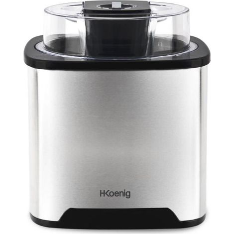 Sorbetière SRB80 2L – Préparation rapide 30-40 min – Bol amovible – Corps en acier inoxydable – Vitesse moteur 30 tours/min – Hkoenig