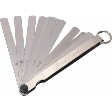 Jauge d'épaisseur SAM, Métrique 0.05 1mm, 18 lames ( Prix pour 1 ) (1/2)