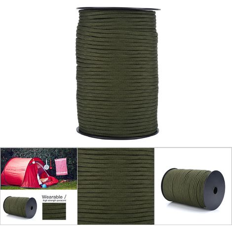 100 m reflektierendes Paracord – 9 Stränge (Olivgrün) für Lanyard und Survival (1/5)