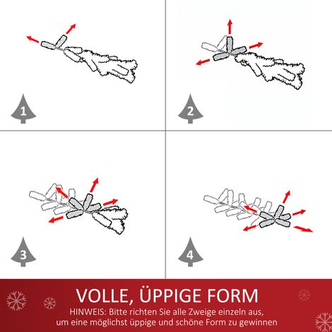 Sapin de Noël compact, mini arbre avec baies de houx, boules et guirlande LED, décoration de table verte PVC ∅40 x 60 cm (1/5)