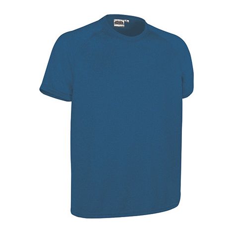 Camiseta técnica manga corta raglán, con diseño jaspeado vigoré, tejido poliéster transpirable REVOLUTION XL Azul royal
