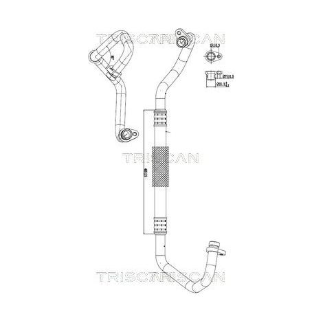 Conduite à haute/basse pression, climatisation TRISCAN 9010 24004 NISSAN
