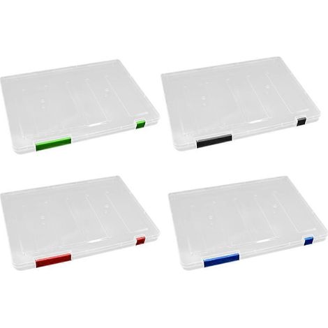 Stück Dokumentenboxen, tragbare Aktenkoffer, Aktenorganizer, Büro-Dokumentenkoffer-24.2X17CM-Blue (1/4)