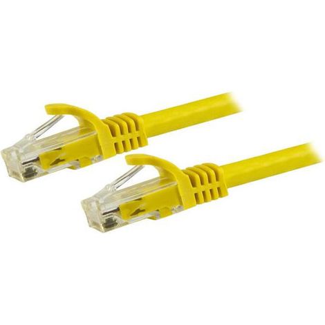 StarTech.com Cable de 1,5m Cat6 Ethernet de Red Amarillo - RJ45 sin Enganches - 24AWG (1/2)