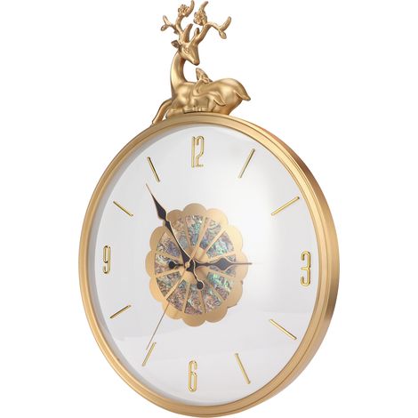 Horloge murale simple à pendule, silencieuse, pour salon, chambre, décoration intérieure (1/5)