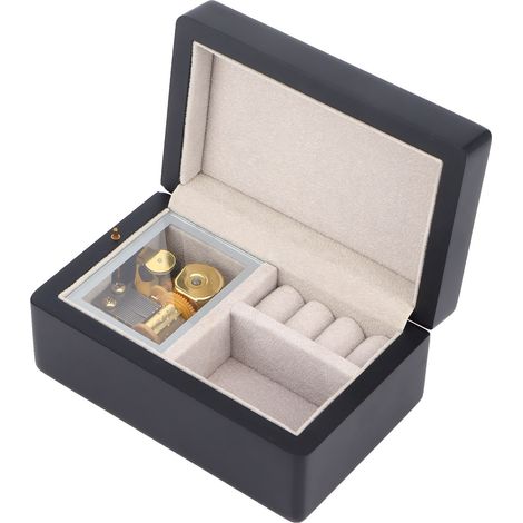 Kreative Spieluhr aus Holz, melodische Schmuckschatulle, Schreibtischdekoration, Geburtstagsgeschenk (1/5)