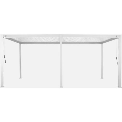 Pérgola bioclimática 3x6m de aluminio con lamas orientables