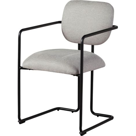 Chaise rembourrée 51x58x78 beige ELISE 301