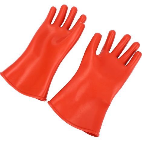 Gants isolants pour électricien, résistants à une tension de 500 V, imperméables, en caoutchouc, pour travaux de sécurité professionnels et fins (1/5)