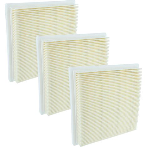 vhbw 3x filtre plissé plat compatible avec Bosch AdvancedVac 18V-8 aspirateur - Élément filtrant (1/4)