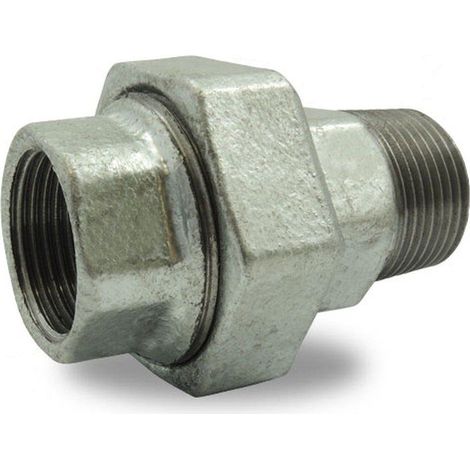 Raccord union fonte galva à portée plate avec joint fibre MF - Fig 331-150331U005000 - Codital