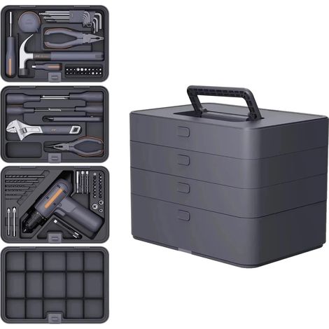 Kombinationswerkzeugset, langlebige Materialien, einfache Organisation, X4-ABCD (1/2)