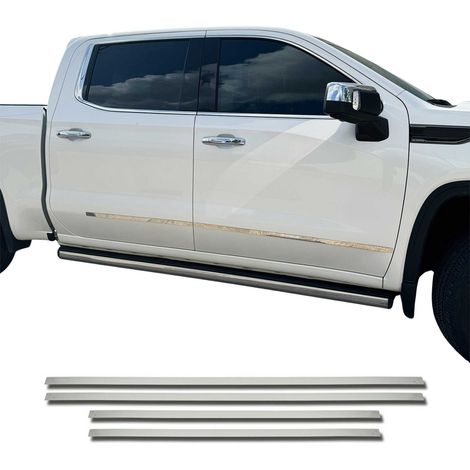 OMAC Garniture Baguette de Porte latérale Compatible avec Ford F150 2015-2020 en Acier INOX 4Pcs (1/5)