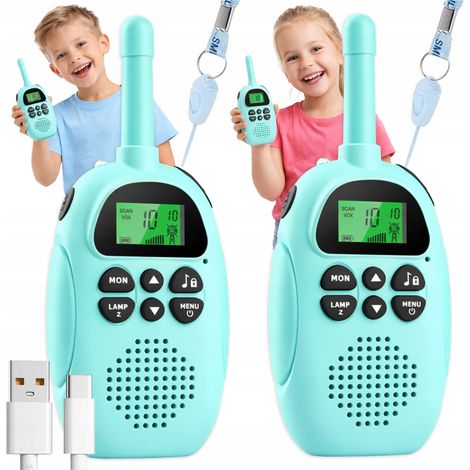 [PACZA] Set di 2 walkie talkie USB per bambini Z3323 (1/5)