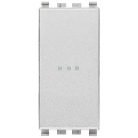 Pulsante Vimar Eikon Next assiale 1P NO 10A illuminabile 20108.N