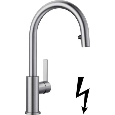 Blanco Candor S - Miscelatore da lavello con bocca di erogazione estraibile, acciaio inox spazzolato 525125 (1/5)