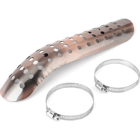 Protège-main anti-brûlure pour échappement moto rétro, compatible Yamaha (collier de serrage 71 cm) (1/5)