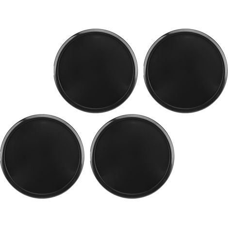 Fabater Ensemble de Bouchons de Centres de Roue de Voiture Universel ajusté-Design élégant pour Les Limousines, Les VUS et Les Voitures de Sport-4 PCS Facile à Installer (noir) (1/5)