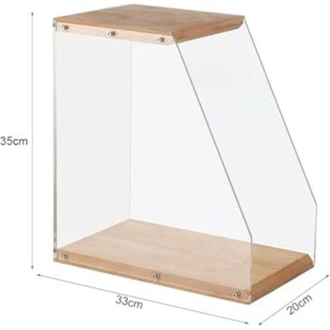 Soporte para discos de vinilo - Estante para guardar discos de vinilo - Madera maciza - Para exhibir LPs - Para una decoración moderna en el hogar o la oficina (1/3)