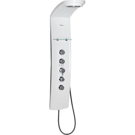 Panneau de douche thermostatique LUK 250x1300mm, blanc (1/4)