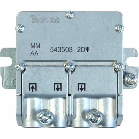 Partitore a 2 vie sistema EasyF derivazione 15dB Televes 543503 (1/2)