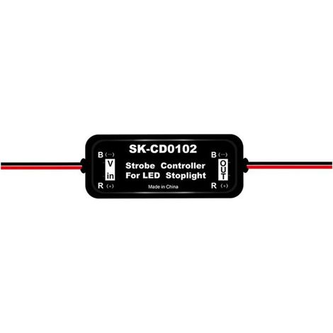 Modulo controller stroboscopico per luci freno a LED per auto 12V-16V, lampeggiante e indicatori di direzione per luci di stop a LED.