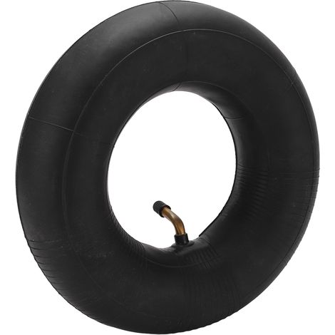 Chambre à air en caoutchouc 4.10/3.50‑4, forte absorption des chocs, valve coudée, pour tondeuses à gazon (1/5)