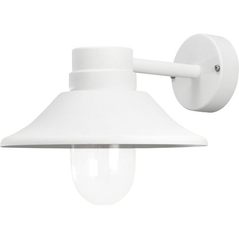 Konstsmide Classic Metallo Vga Lampada da Parete, LED ad Alta Potenza in Alluminio Laccato, Bianco (1/4)