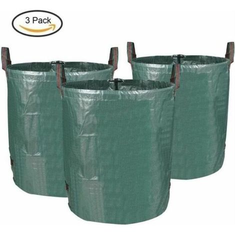 Sac de déchets de jardin en PE pliable sur pied robuste, réutilisable Extérieur (1/4)