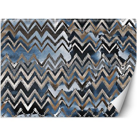 Papier peint Motif glamour doré en zigzag 450x315 (1/5)