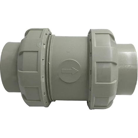 Diamètre(40mm)étanche Lmell gris clapet anti-retour en ligne pour machine à laver