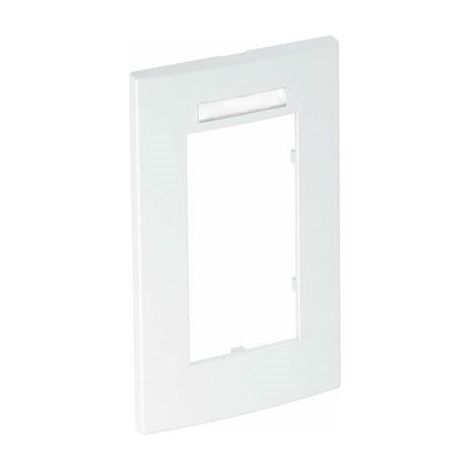 OBO Bettermann Telaio di copertura Modulo 45, 2 posti 84x140mm Policarbonato bianco puro RAL 9010, 6119362