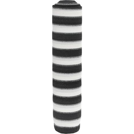 Zaunblende Anthrazit und Weiß 1,8x10 m HDPE 75 g/m²